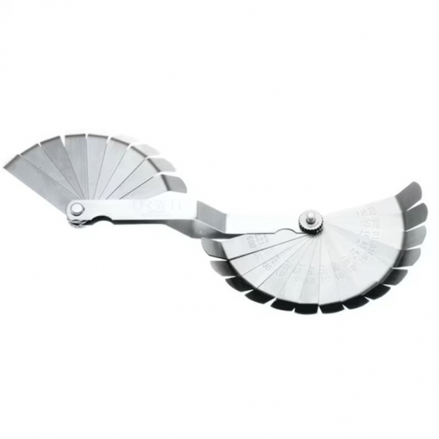 Urrea 002645 26-Blade Feeler Gauge Set with 45 Degrees Tips