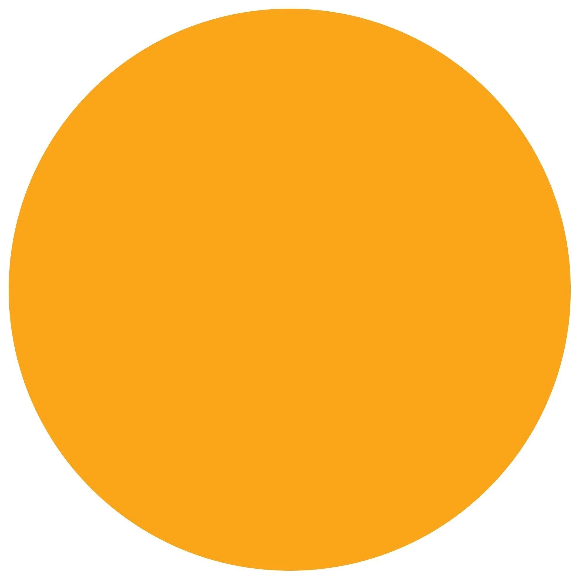 1 1/2" Circles - Fluorescent Orange Removable Labels