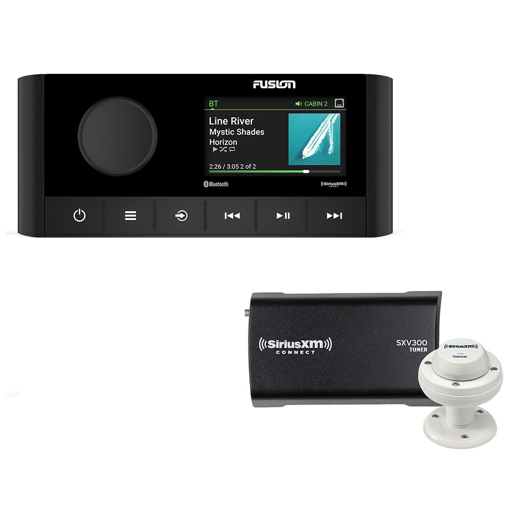 Fusion MS-RA210 2-Zone USB Stereo w/SiriusXM SXV300 Connect Tuner Marine/RV Antenna [010-02250-00/SXM]