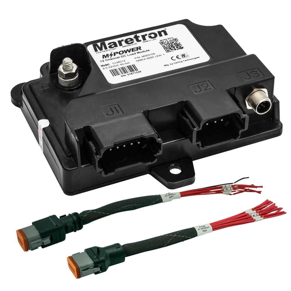 Maretron MPower 12 Channel DC Load Module NMEA 2K w/12" Pigtail Adapter Cable for J1 J2 Connectors [CLMD12-R]
