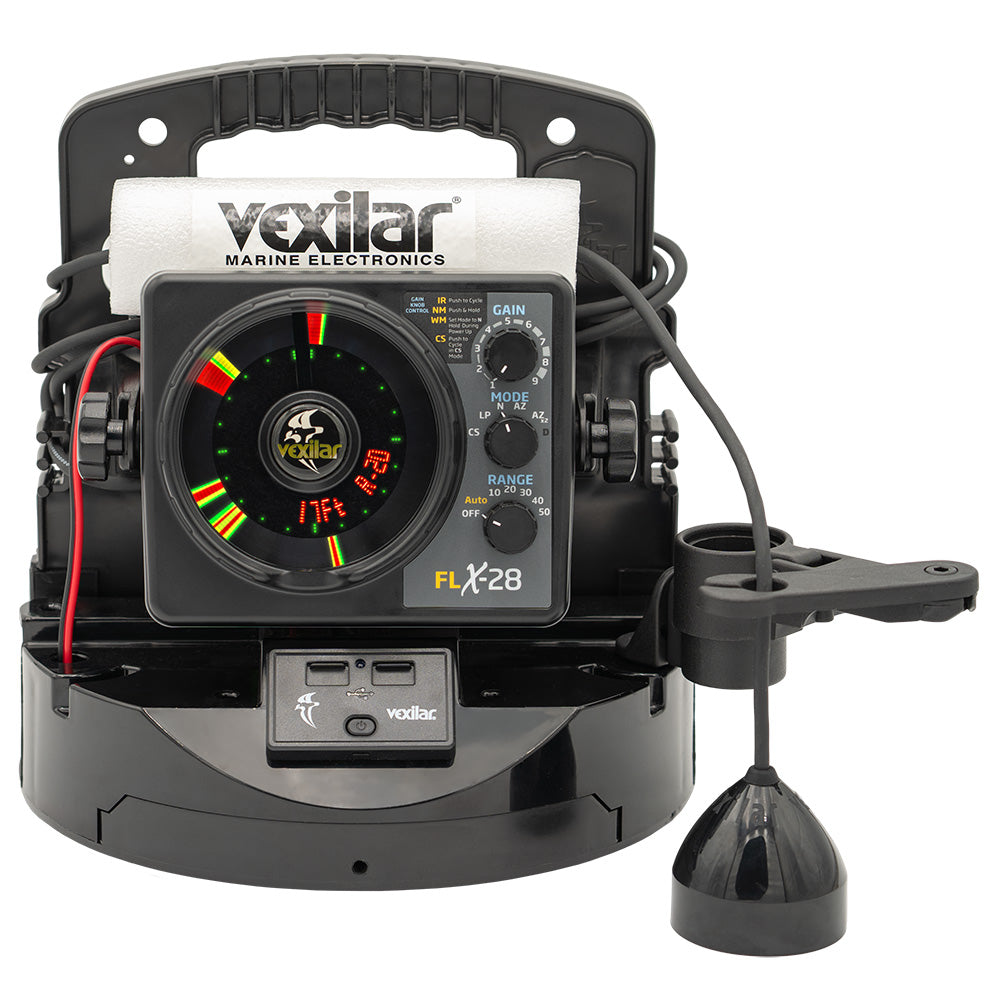 Vexilar FLX-28 Pro Pack Elite Fishing System w/Pro View Ice-Ducer Vexilar Lithium Battery [PPEL28PV]