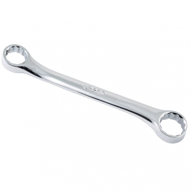 Urrea 1134 SAE Full Polish 12-Point Box-End Wrench, 5/8" x 11/16"