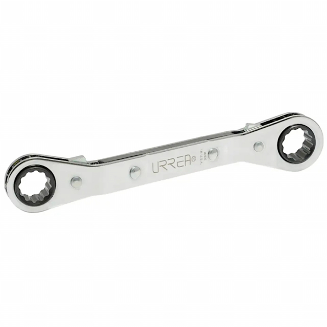 Urrea 1181 SAE Offset Ratcheting Box-End Wrench, 1/4" x 5/16"
