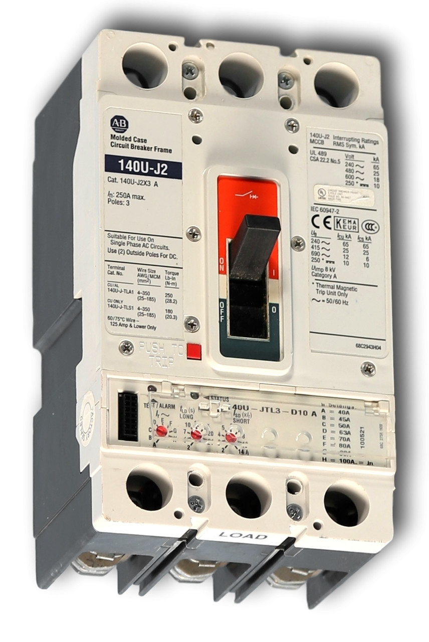 140U-J2L3-D10 Allen-Bradley 100 A Circuit Breaker