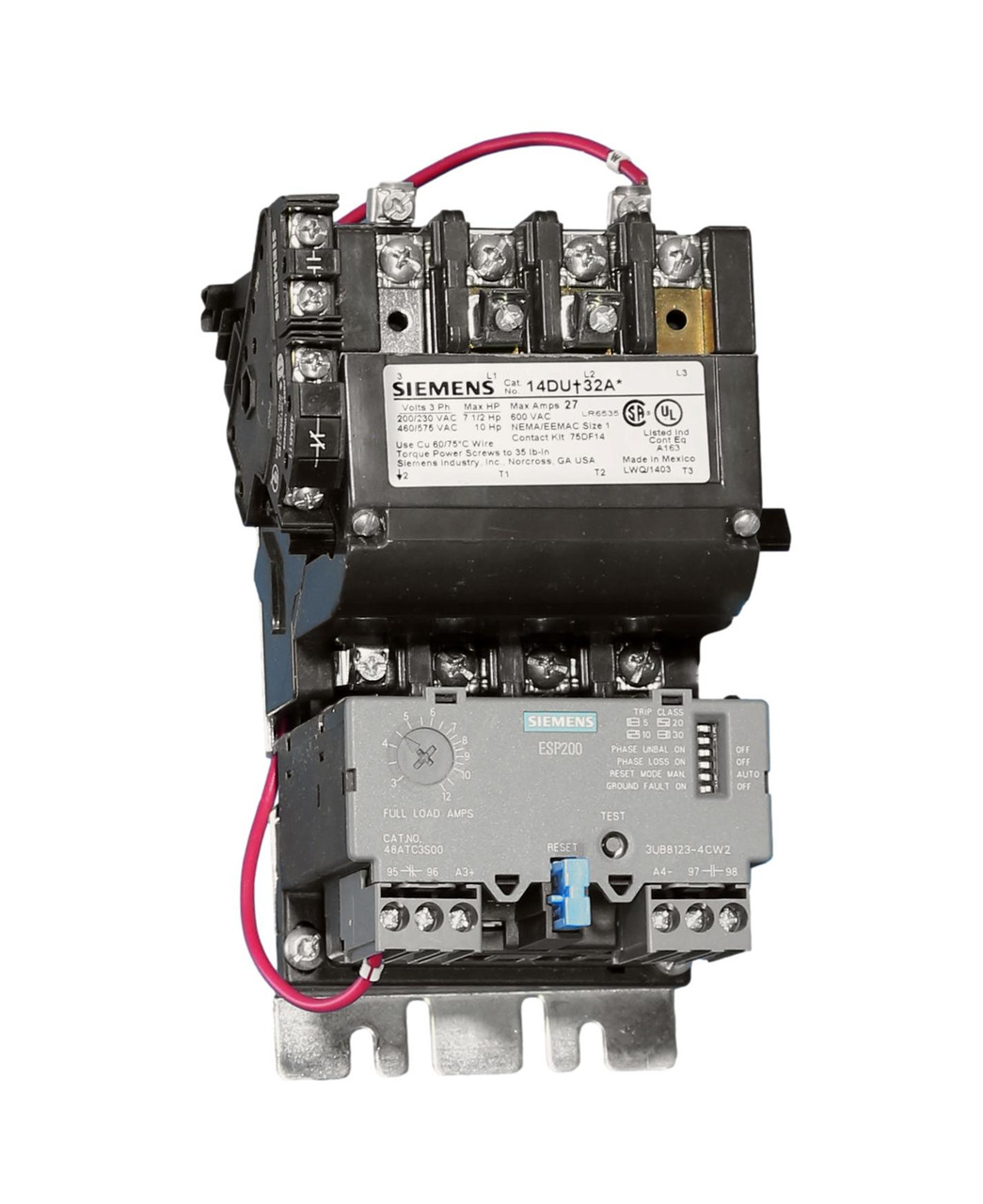 14DUC32AA Furnas Size 1 Starter with Solid-State Overload 14DU+32A