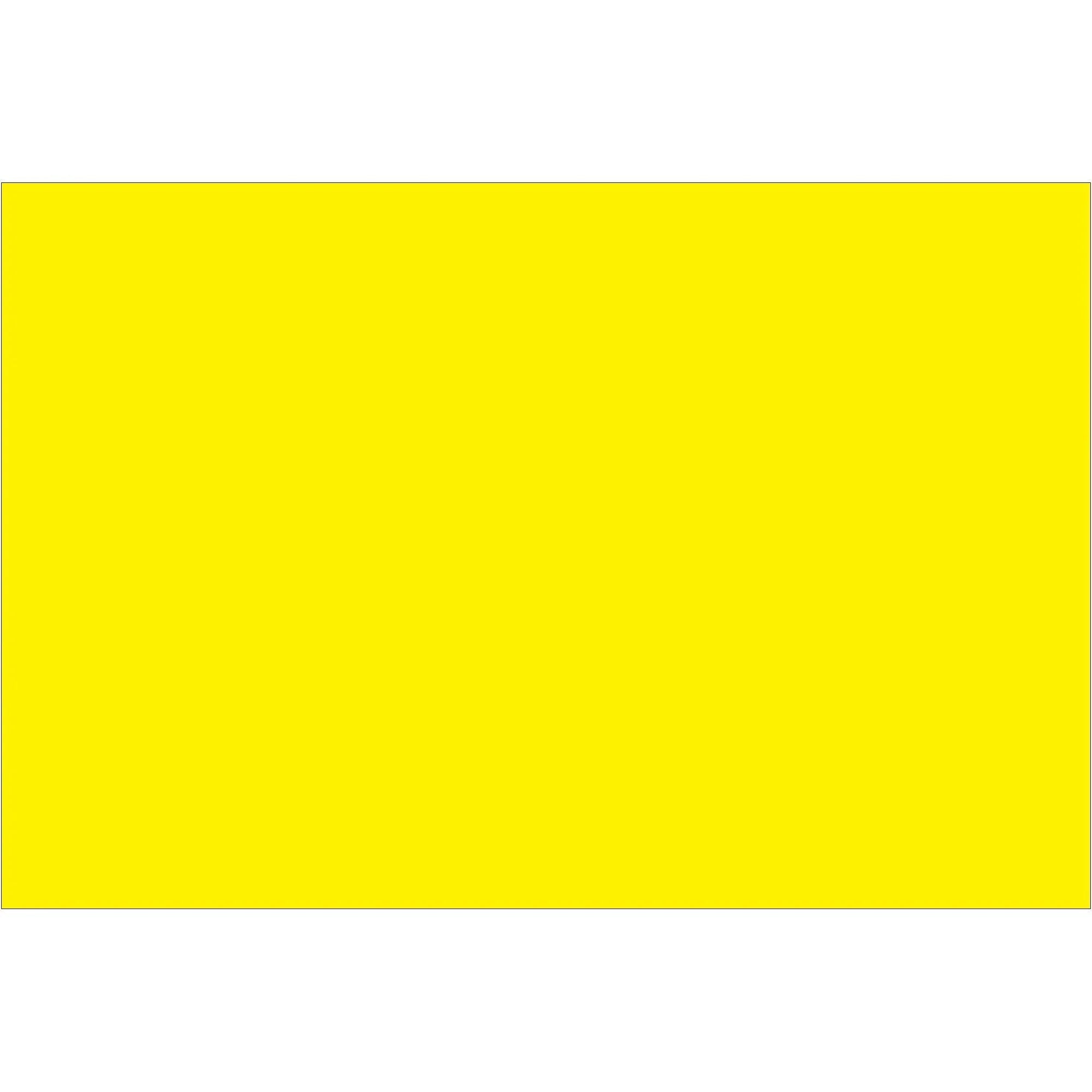 2 x 3" Fluorescent Yellow Inventory Rectangle Labels