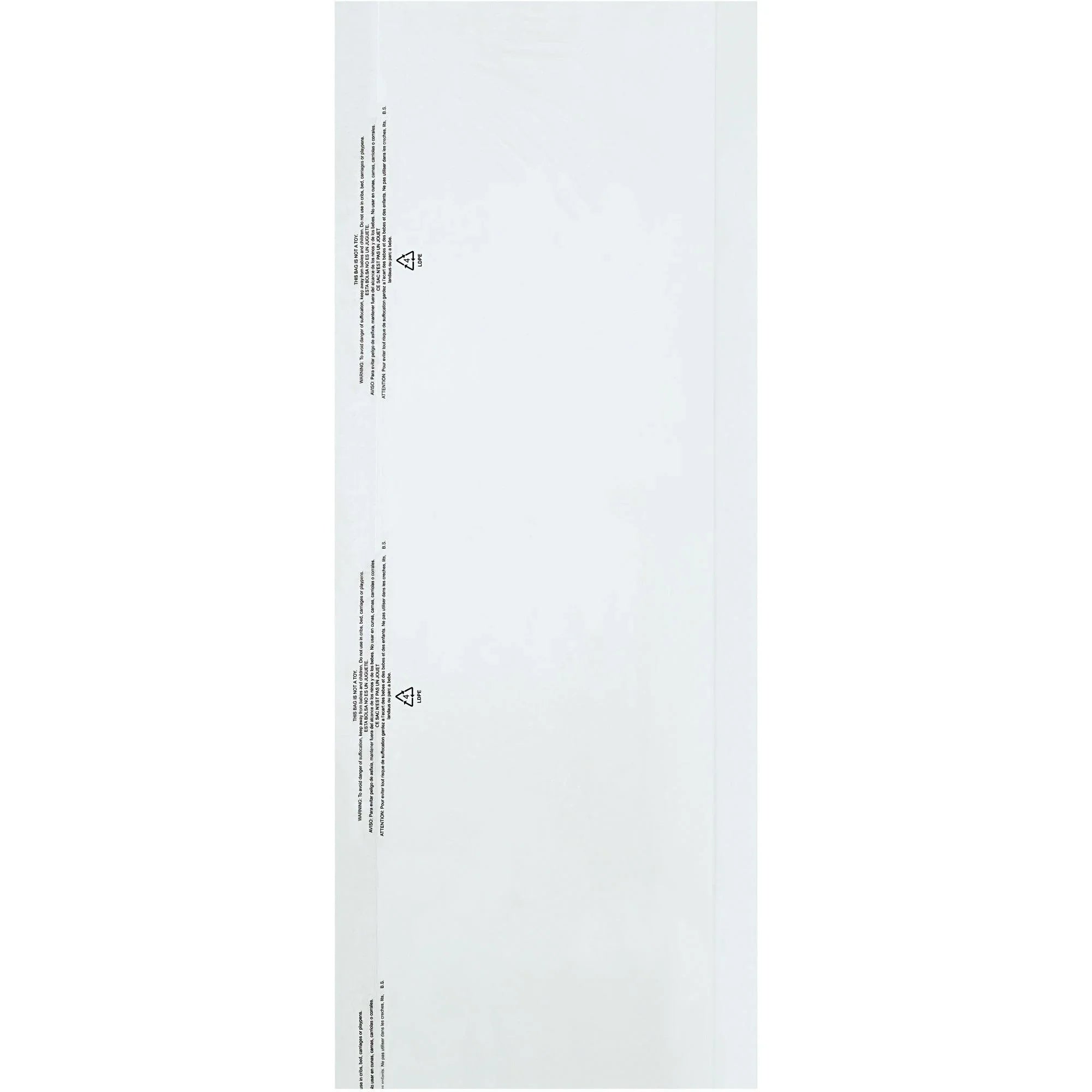 21 x 4 x 54" - 0.6 Mil Garment Bags