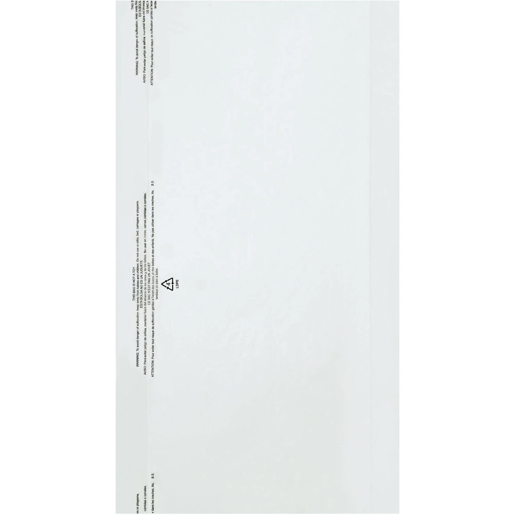 21 x 7 x 40" - 0.6 Mil Garment Bags