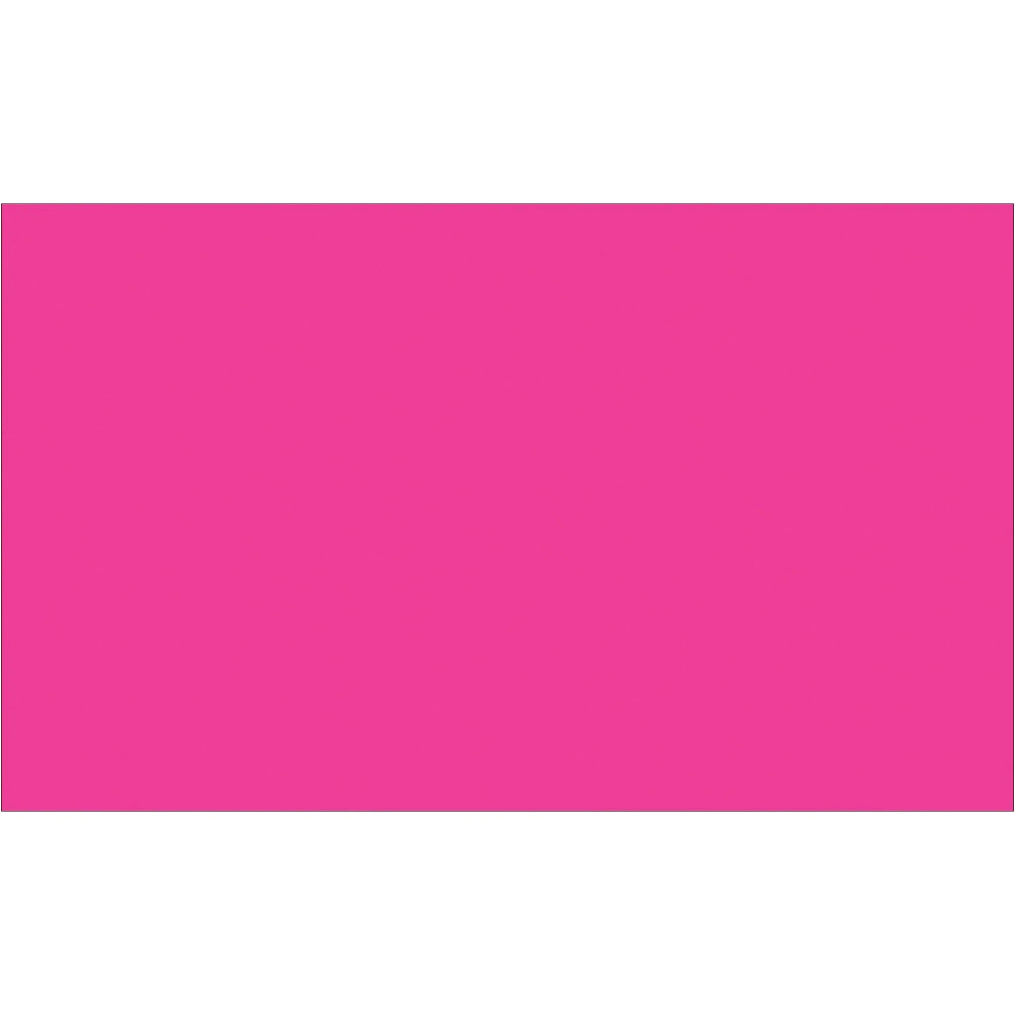 3 x 5" Fluorescent Pink Inventory Rectangle Labels