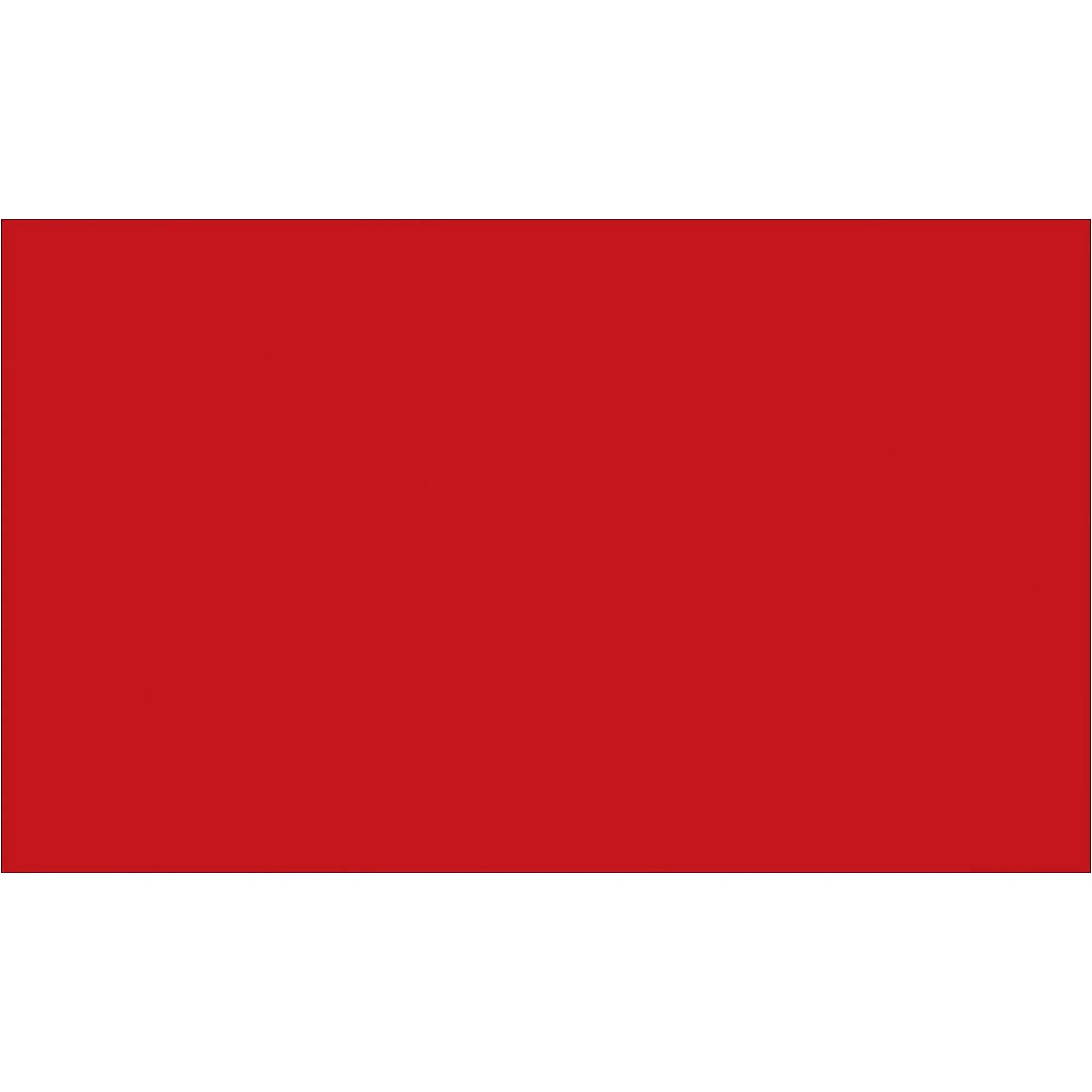 3 x 5" Red Inventory Rectangle Labels