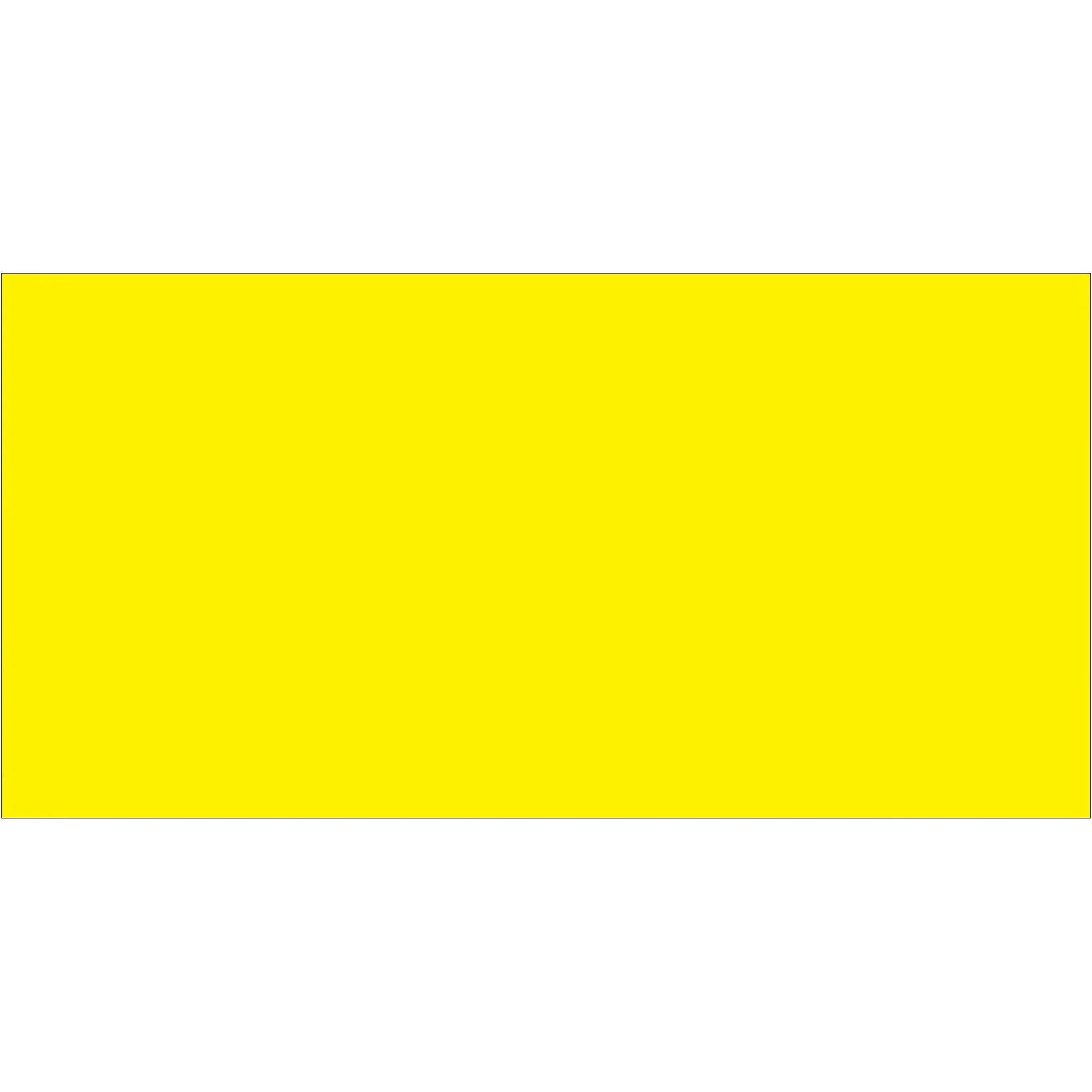 3 x 6" Fluorescent Yellow Inventory Rectangle Labels