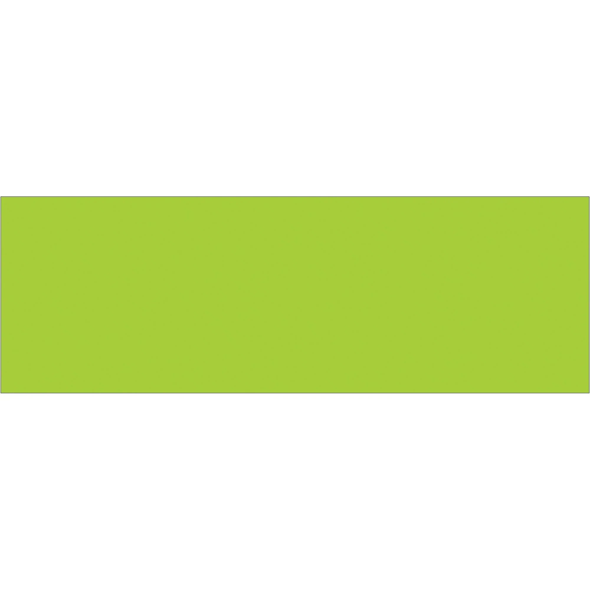 3 x 9" Fluorescent Green Inventory Rectangle Labels