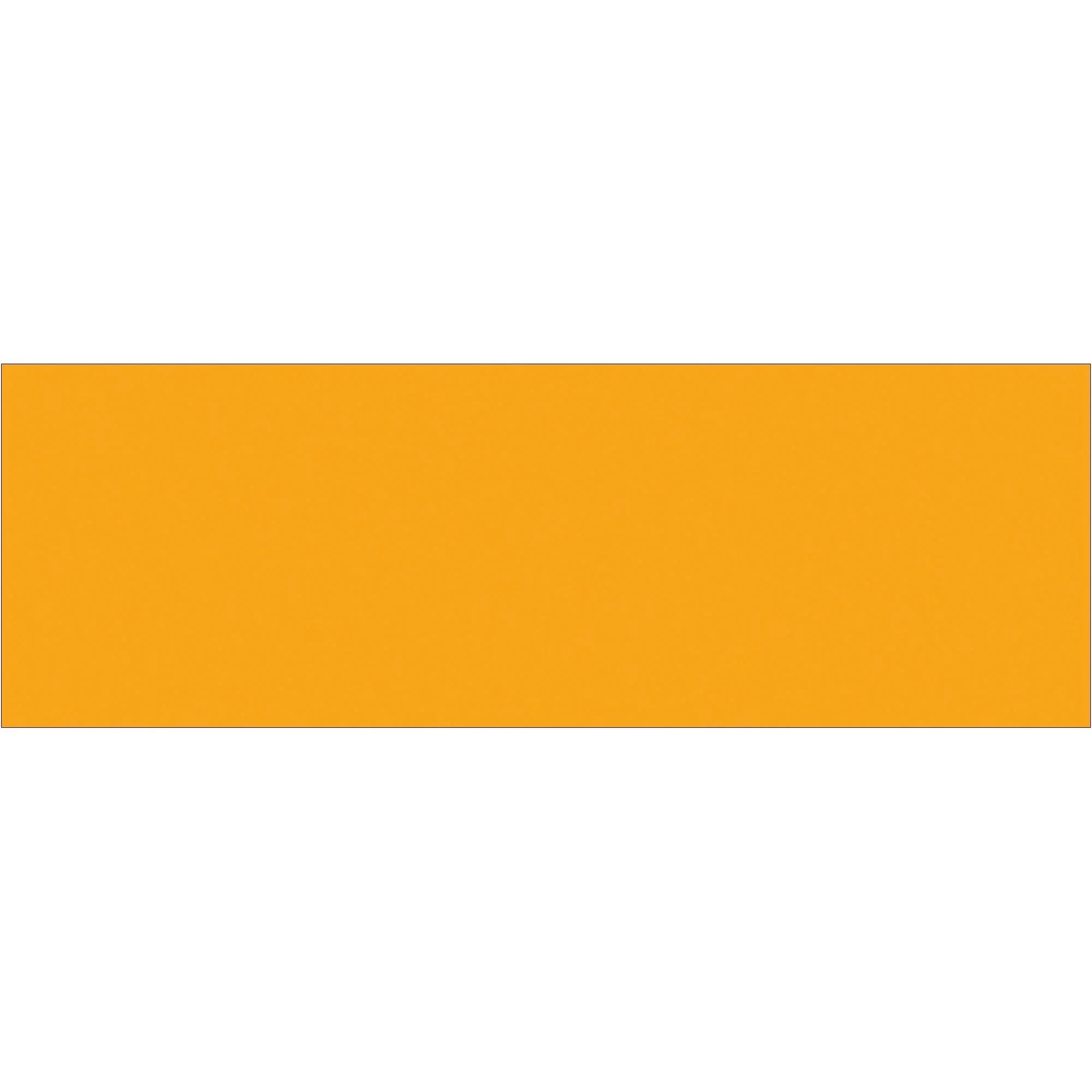 3 x 9" Fluorescent Orange Inventory Rectangle Labels