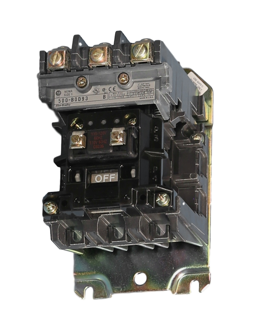 Allen-Bradley 500-BOD930 NEMA Size-1 Contactor