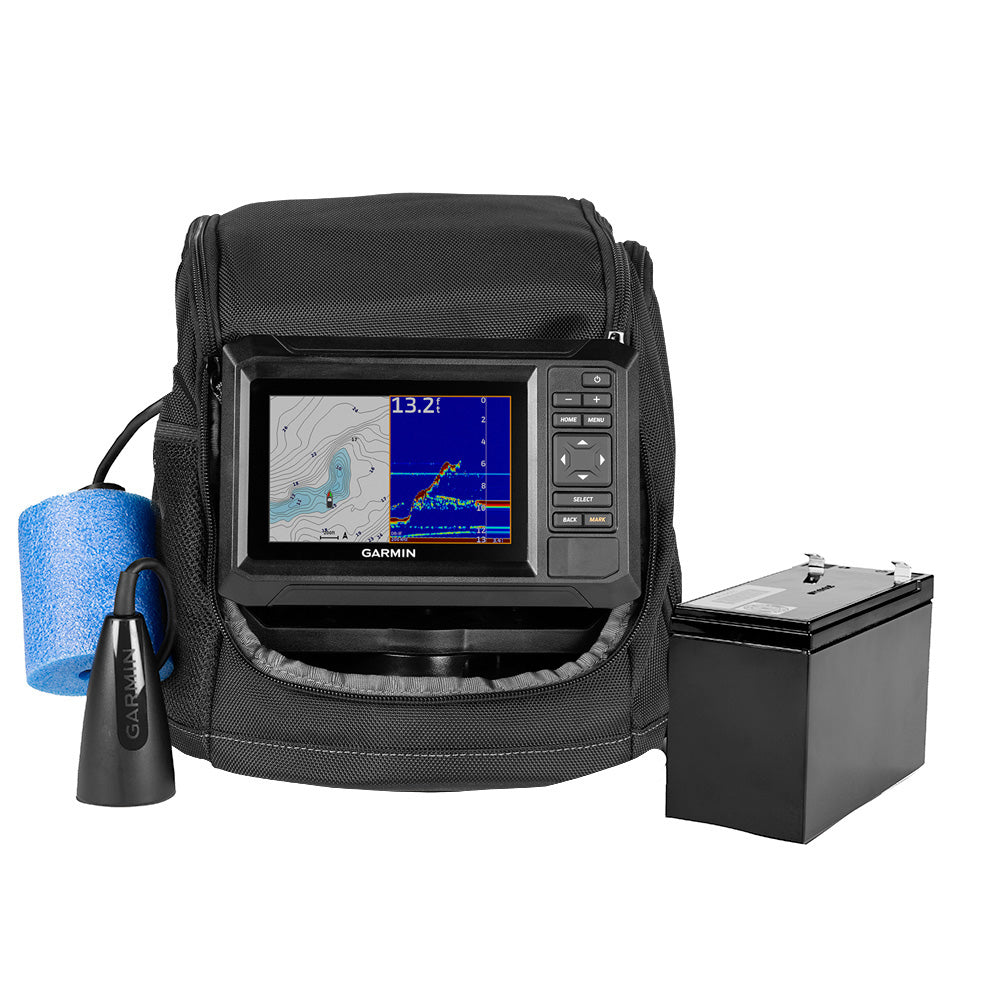 Garmin ECHOMAP UHD2 Keyed 5" cv Ice Fishing Bundle w/ECHOMAP UHD2 53cv Dual Beam-IF Transducer [010-02590-35]