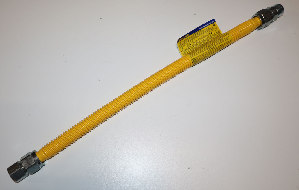 BrassCraft CSSB21-24 3/4 inch x 24 inch MXF Tankless Gas Connector