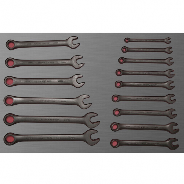 Urrea CH306L Metric Black 12-Point Combination Wrench Set