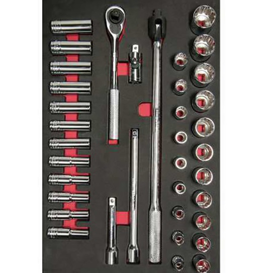 Urrea CH311 Metric 1/2" Drive, Socket Set in EVA Tray