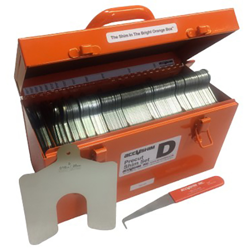 Accushim D-FULL 5" x 5" Shim Full Kit for Use with 1" to 1-5/8" Bolts