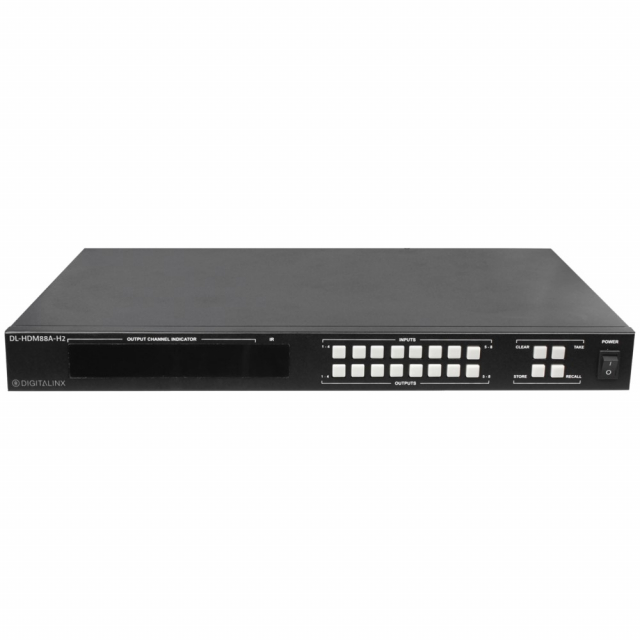 DigitaLinx DL-HDM88A-H2 8x8 HDMI 2.0 Matrix Switcher