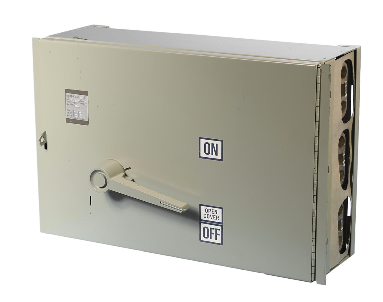 FDP366J 600A Fusible Switch by Westinghouse