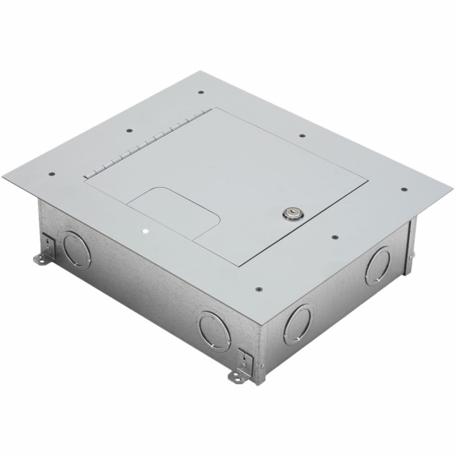 FSR FL-500P-JL-C Hinged Floor Cover w/ Lock and Cable Exit Door