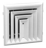 Aircraft V12123 12 x 12 inch 3-Way Square Ceiling Diffuser
