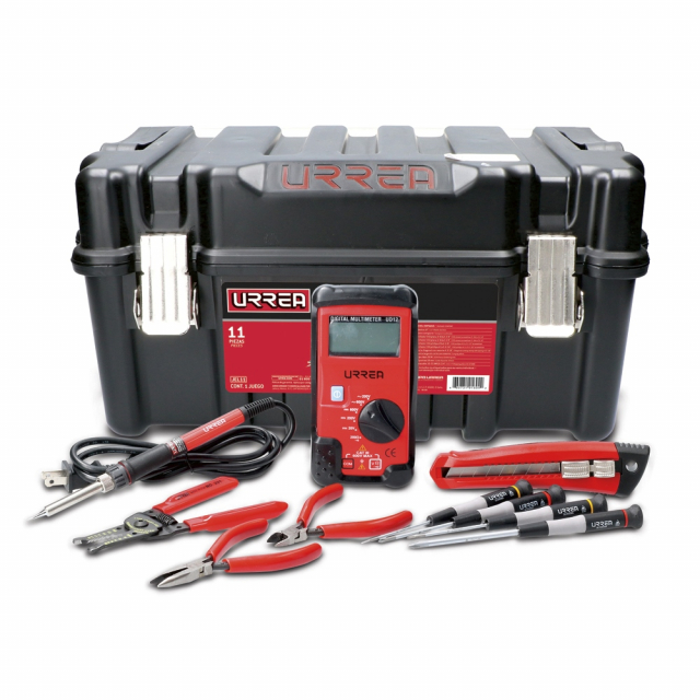 Urrea JEL11 Electronic Tool Set with Plastic Box