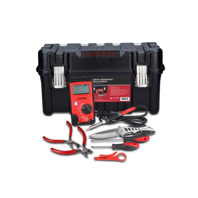 Urrea JEL9 Electronic Tool Set with Plastic Box