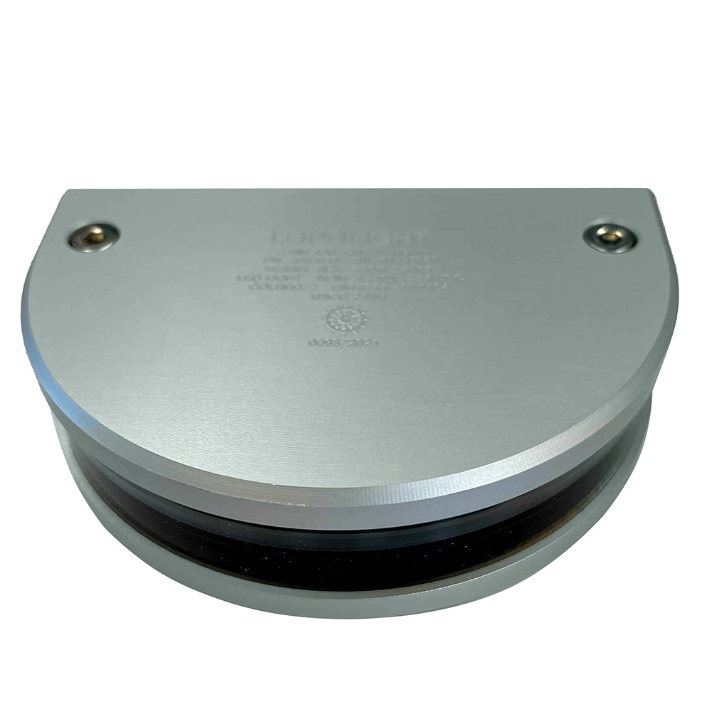 Lopolight Side Lights - Vertical Mount - Green - Silver Housing - 180° - 2 nm - Single (200-018G2)