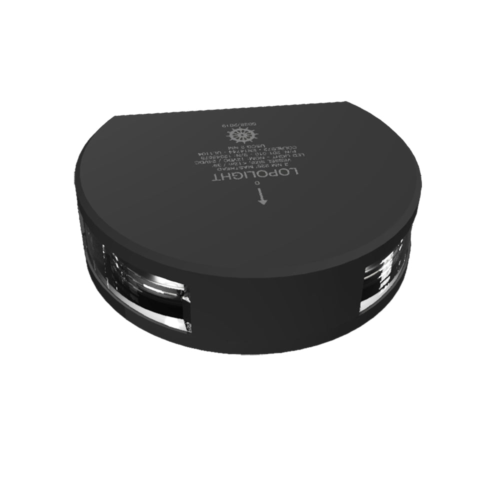 Lopolight Masthead & Anchor Lights - Vertical Mount - Black Housing - 225° - 2 nm - Single (201-010-B)