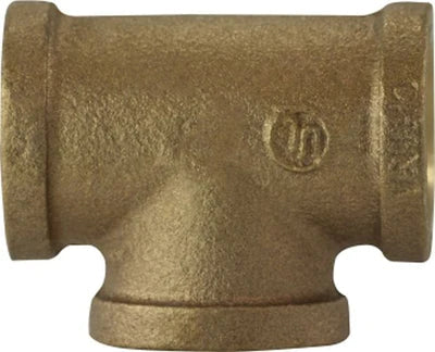 3/8" Bronze pipe Tee, LEAD FREE