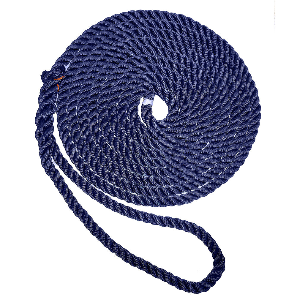 N.E. Ropes DB Nylon Anchor & Dock Lines Packaged 3/8 x 15' Blue