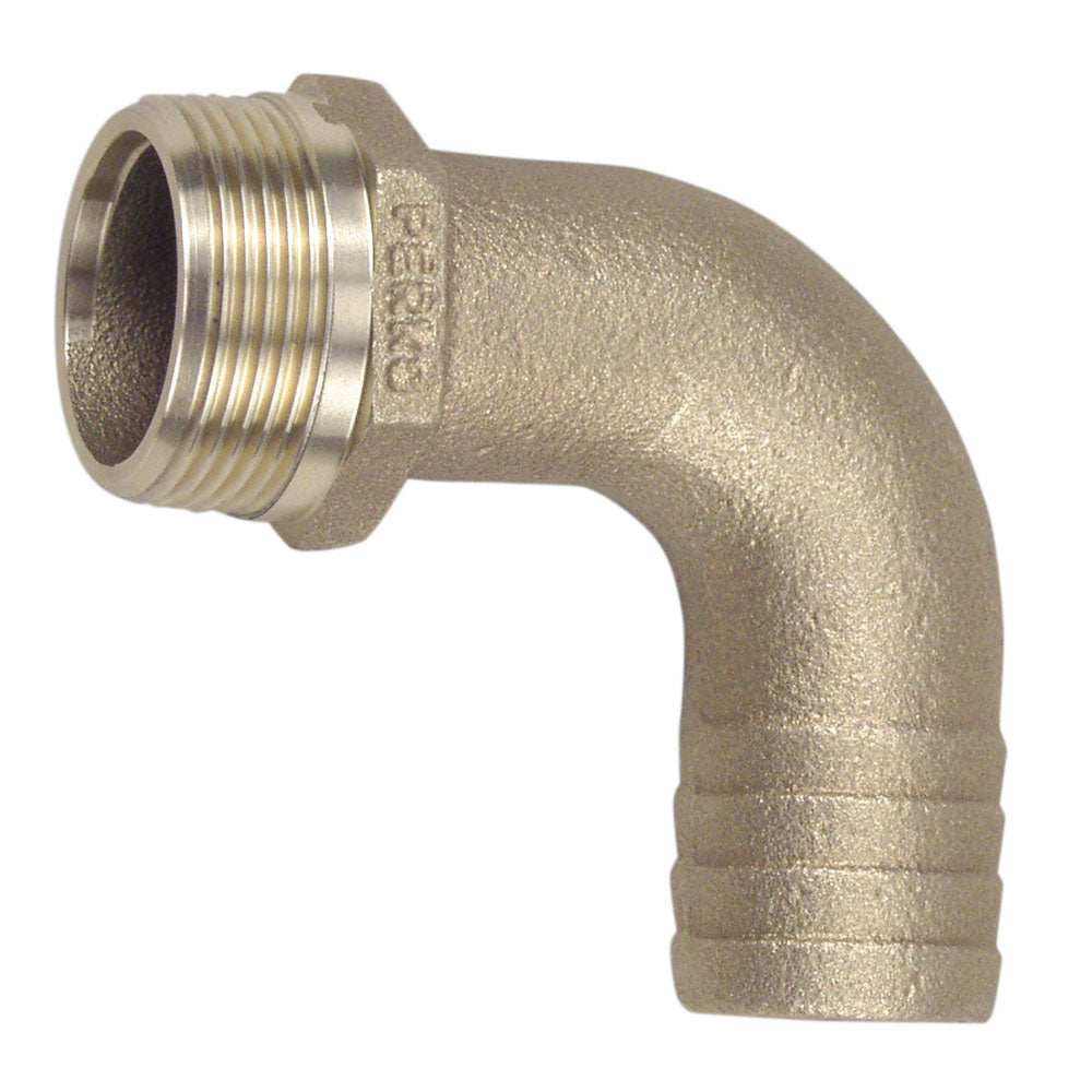 Perko Pipe to Hose Adapter 1 1/2" (Bronze) - 90 Degree (0063DP8PLB)