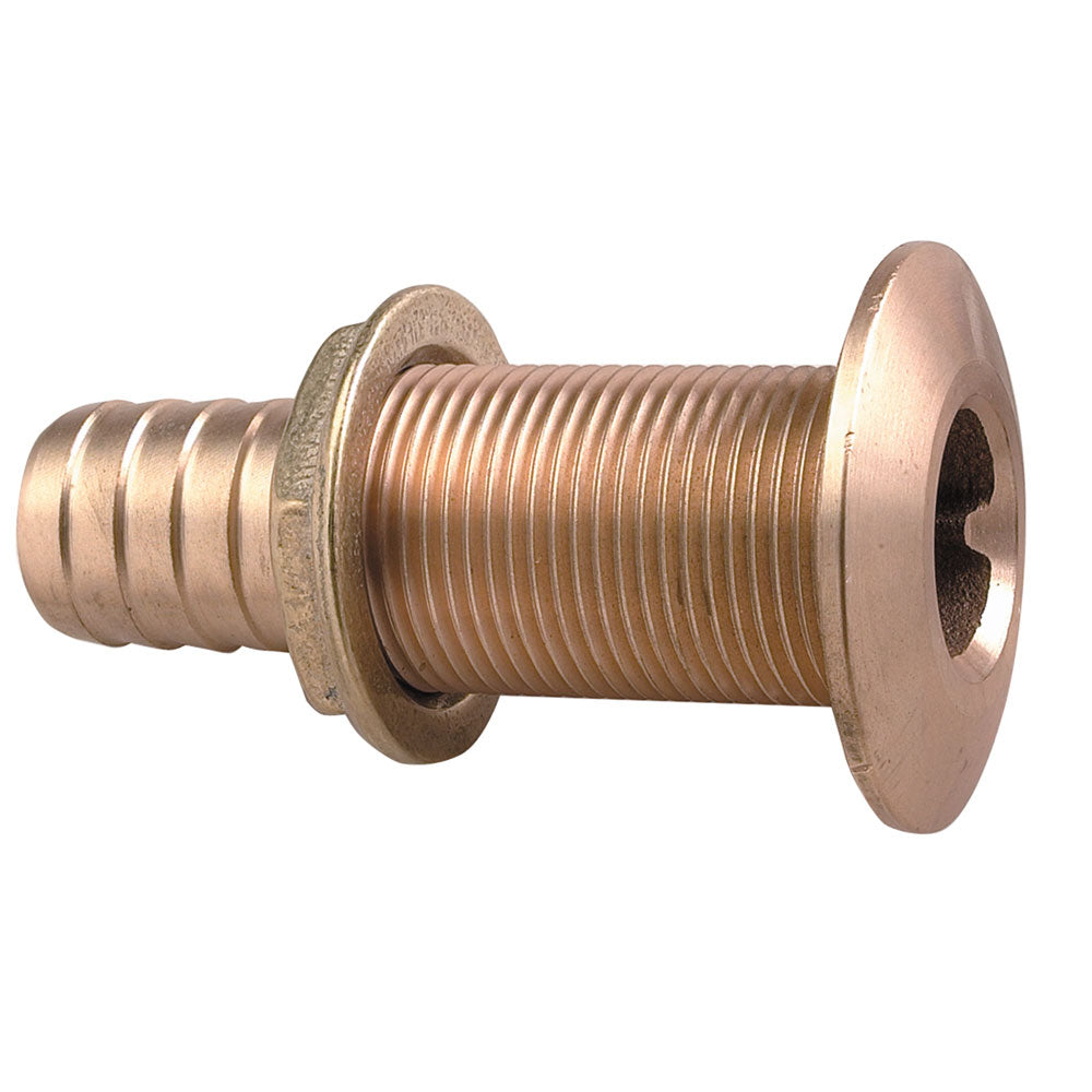 Perko Thru-Hull Fitting for Hose 1 1/8" (Bronze) - Straight (035006ADPP)