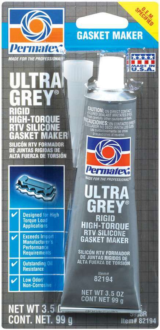 Ultra Grey Gasket Maker 3.5 oz Carded Tube 82194