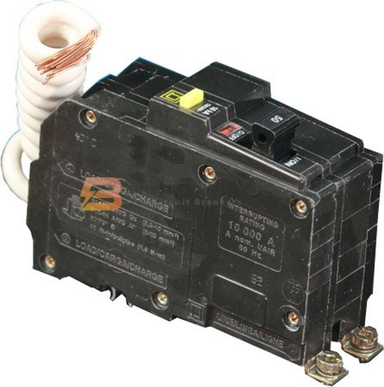QOB215GFI Bolt-on Ground Fault Circuit Breaker by Square D