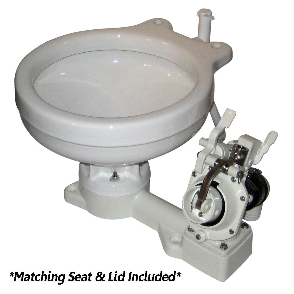 Raritan Fresh Head Manual Marine Toilet, Marine Size - Freshwater Flush (Right Hand) (25H00)
