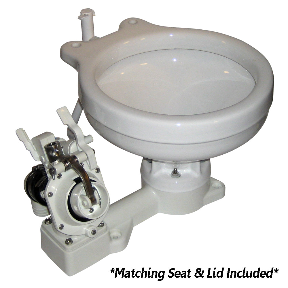 Raritan Fresh Head Manual Marine Toilet, Marine Size - Freshwater Flush (Left Hand) (25H00L)