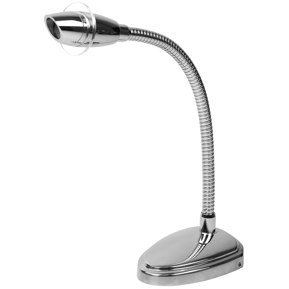 Sea-Dog Table Lights - Reading Light Flexible with Touch Switch Deluxe High Power - Stainless Steel - LED (404546-1)