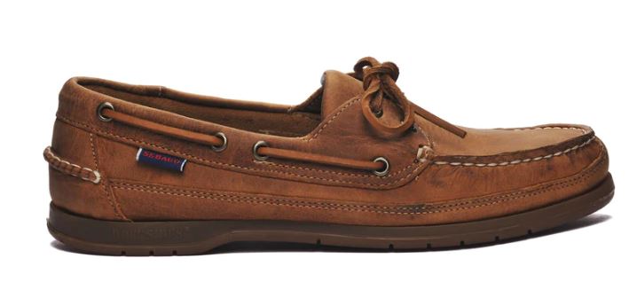 Sebago Men's Schooner In Tan Crazy Horse Leather Medium