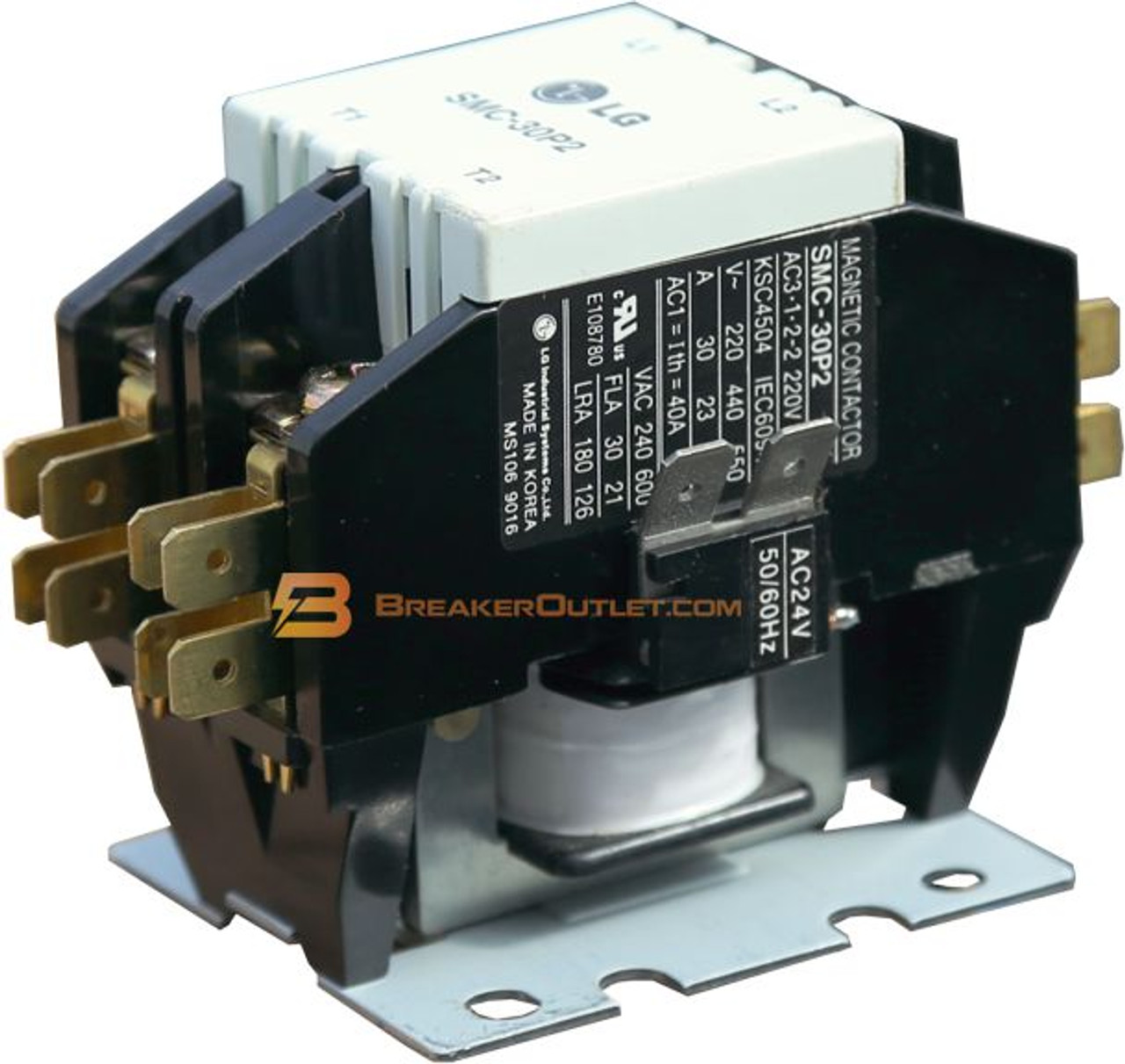SMC-30P2 New 30 Amp Definite Purpose Contactor 24VAC