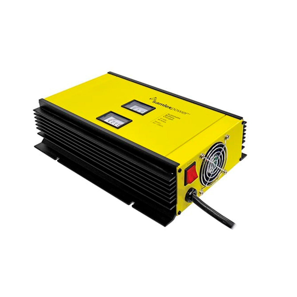 Samlex Chargers - Battery Charger with Dip Switch & Lugs Includes Temp Sensor 2 Bank - 12V - 80 Amp (SEC-1280UL)