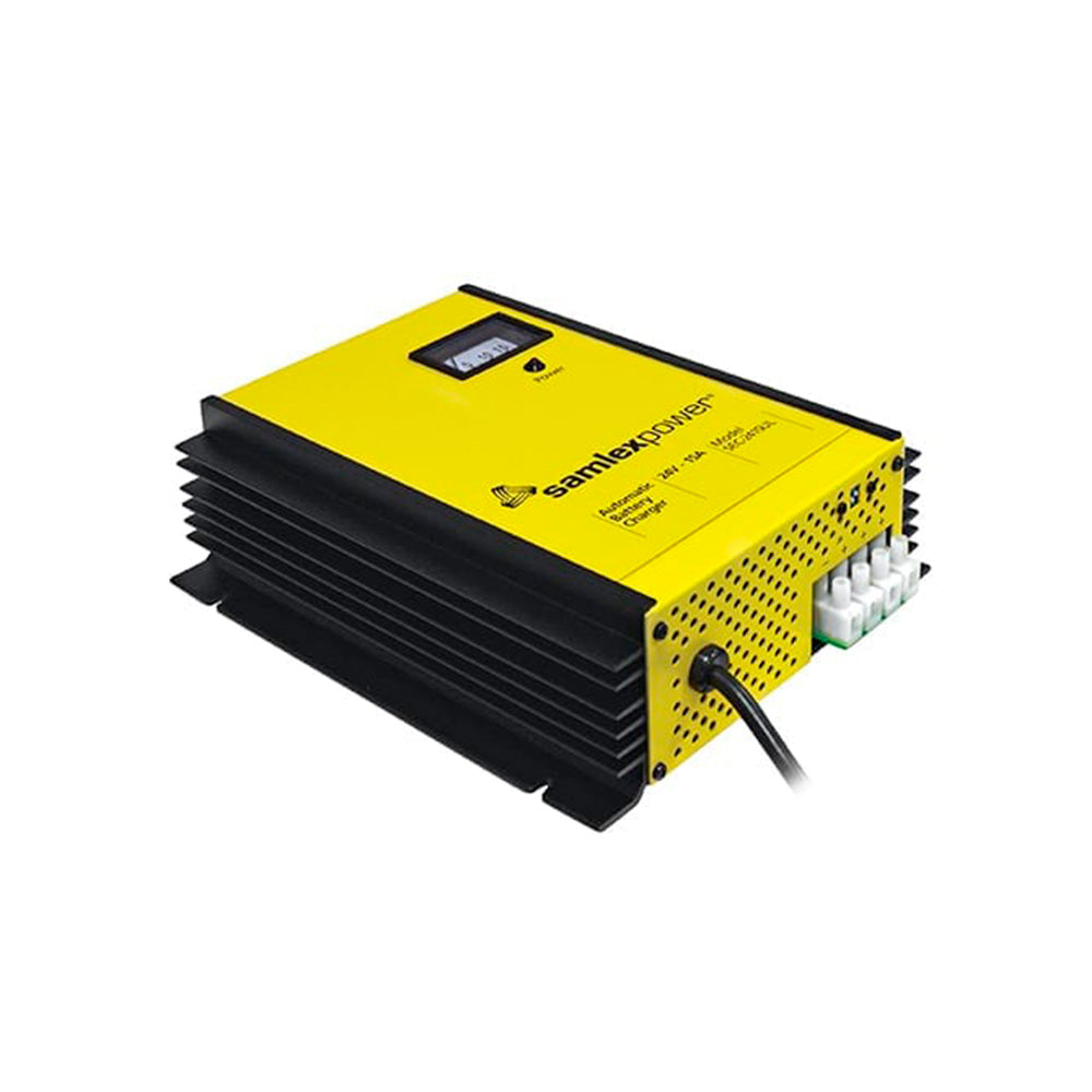 Samlex Chargers - Battery Charger with Dip Switch & Lugs 3 Bank - 24V - 15 Amp (SEC-2415UL)