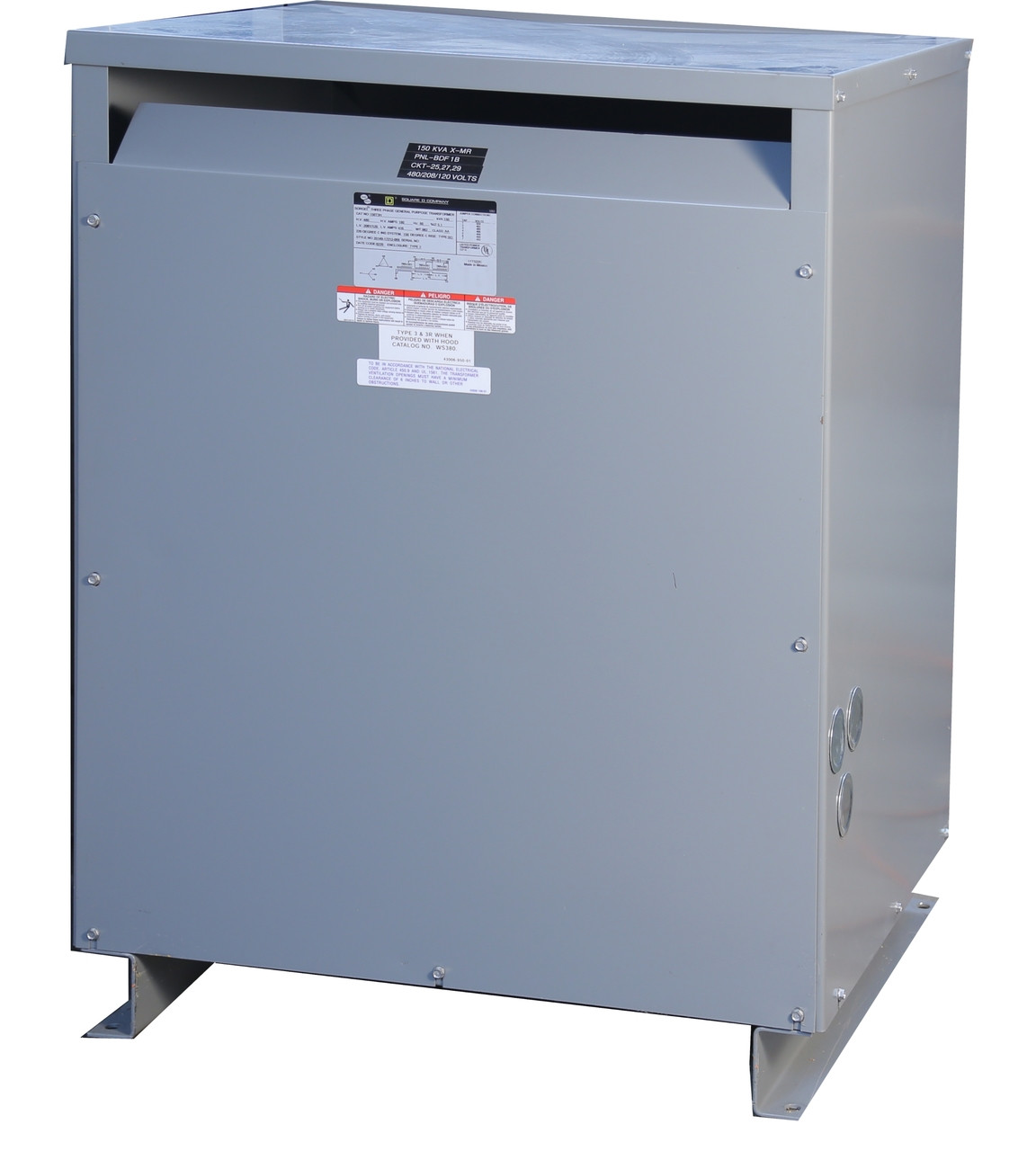 150 kVA Square D Transformer 480 to 208y120