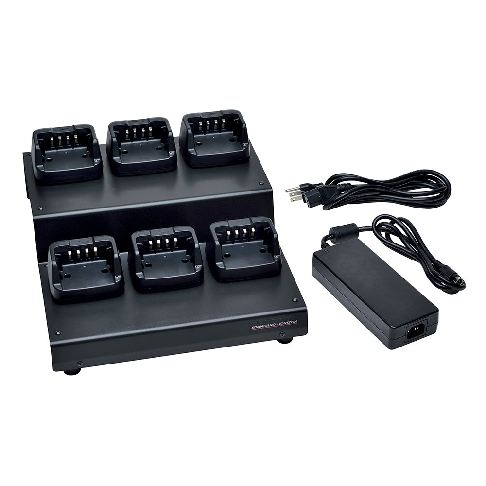 Standard Horizon 6-Unit Multi Charger for Handheld VHF Radios (SAD-1460)