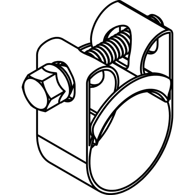 Tompkins Industries SUPRA W2-100 0.91" - 0.98" T-Bolt Hose Clamp