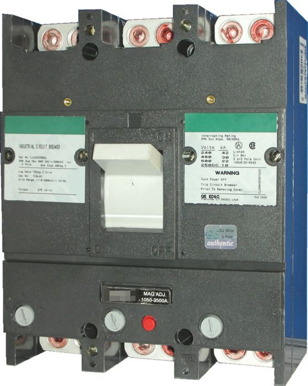 TJK436300WL 300A GE Interchangeable Trip Circuit Breaker