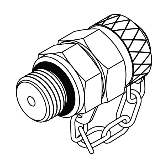 Tompkins Industries TPO-02 02 Male O-Ring to M16 x 2 Male Test Point