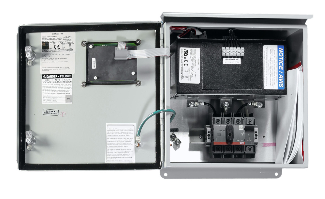 TPS3C12100XD2 Surge Protective Device (SPD) Line Side or Load Side
